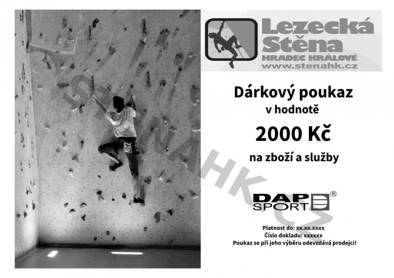 Dárkový poukaz, 2000